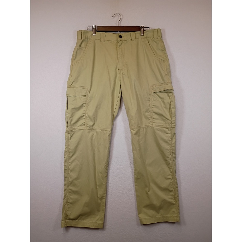 Gorpcore Field & Stream Mens 34x30 Khaki Ripstop Utility Cargo Hiking Pants